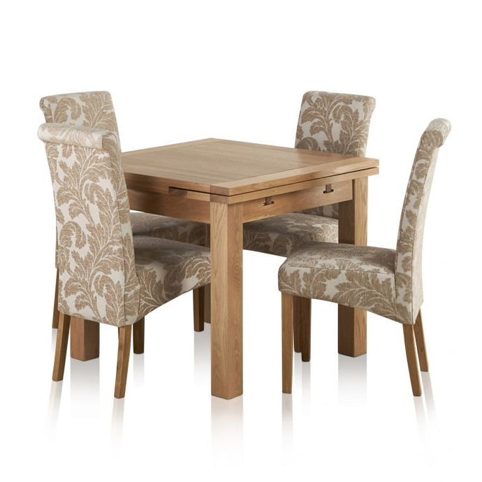 Rustic Solid Oak Dining Table