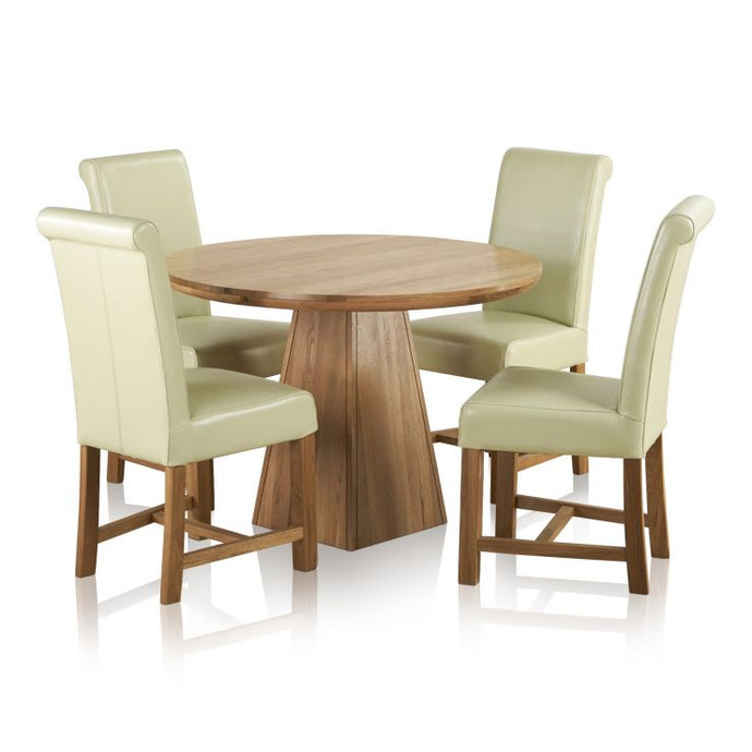 Rustic Solid Oak Dining Table