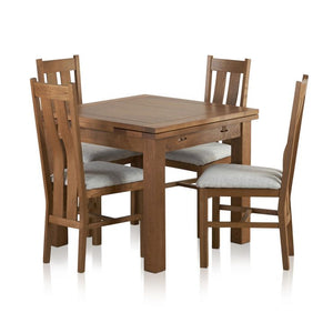 Rustic Solid Oak Dining Table