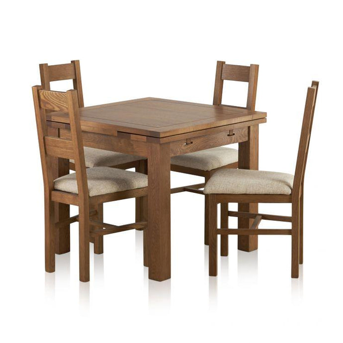 Rustic Solid Oak Dining Table
