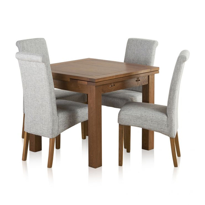 Rustic Solid Oak Dining Table